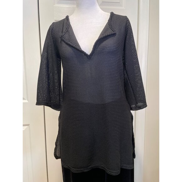 Vtg Jordan Taylor Womens Open Knit Sweater‎ Size S Y2K Whimsigoth Sheer Witchy - Picture 1 of 14